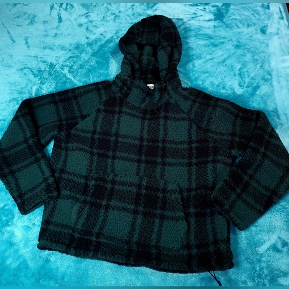 Pink Victoria Secret Teddy Bear Sherpa Pullover‎ Hoodie Size S